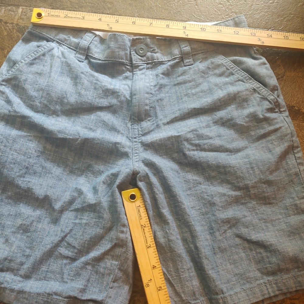 Cat & Jack Shorts Boys Size 12 Light Blue Excellent Adjustable Waist Chambray